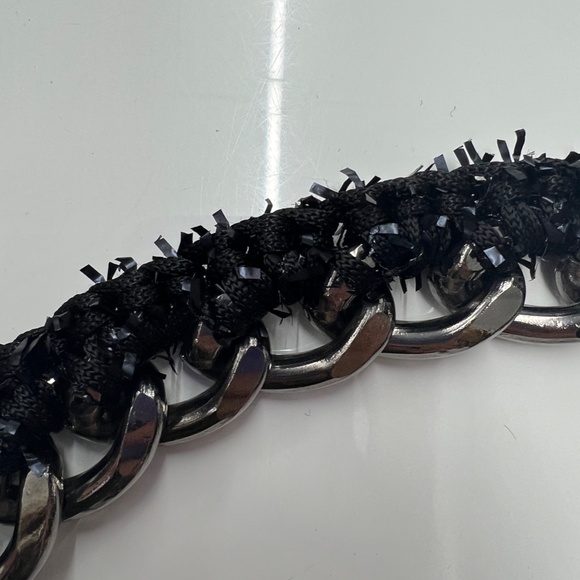 TASHA TARNO Real merino and lamb leather fanny pack on a chain. - Picture 9 of 9